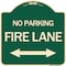 Signmission Colorado Fire Lane W/ Bidirectional Arrow Heavy-Gauge Aluminum Sign, 18" x 18", G-1818-24255 A-DES-G-1818-24255 - alternate 1